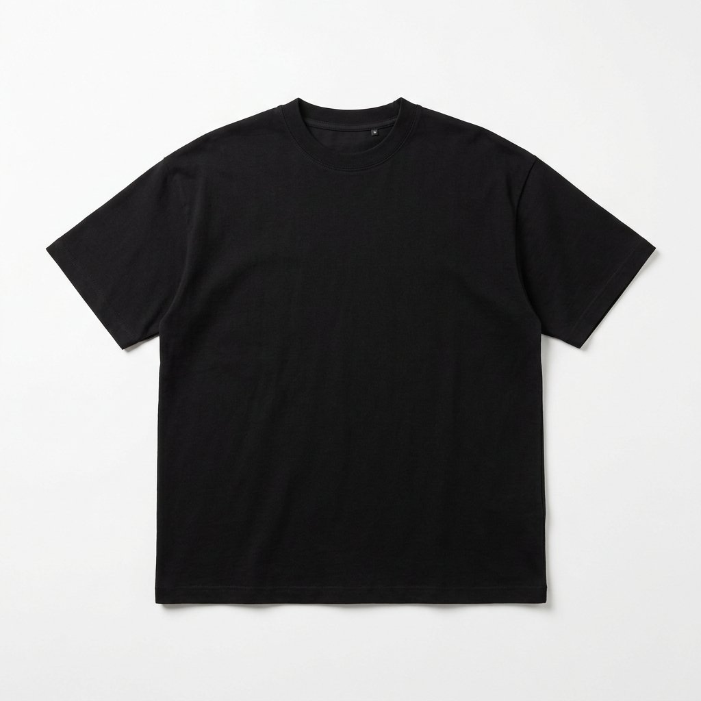Kaos Polos Oversized Erigo Hitam